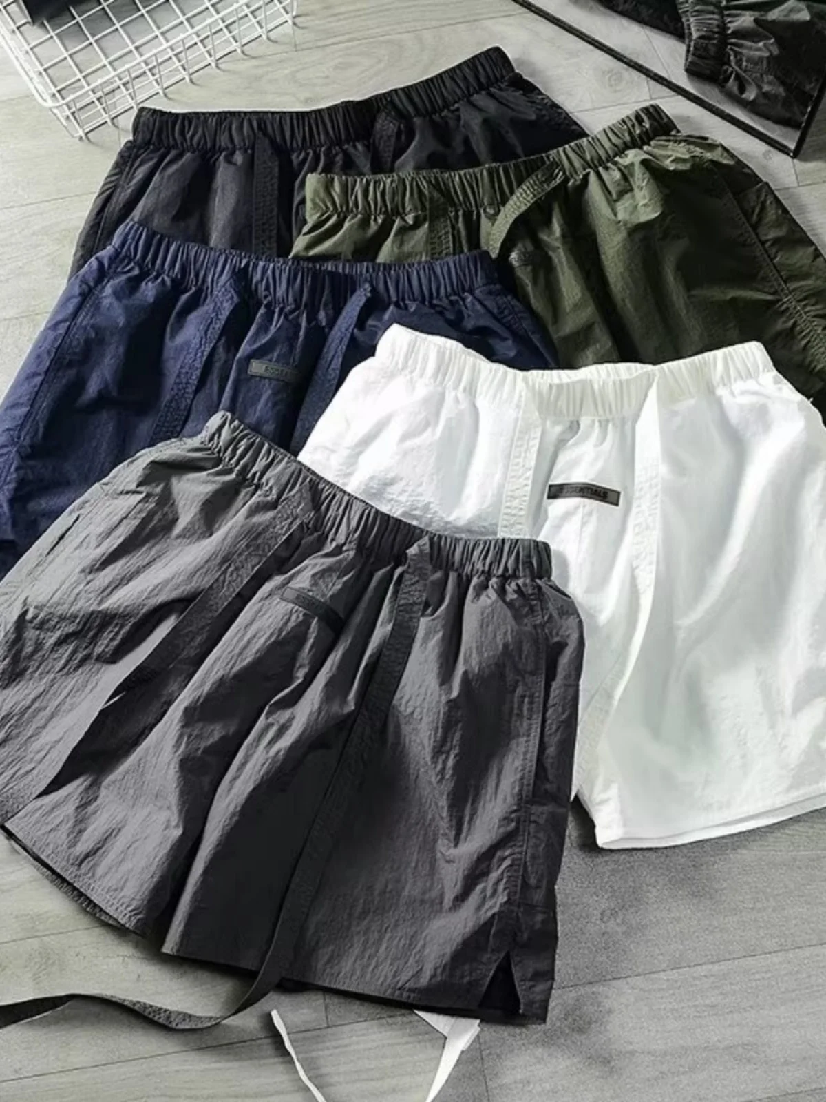 

Мужские летние брюки Laser Dry Qui ort для активного отдыха, повседневные, свободного кроя, молодежные, из ткани Ice Oxygen, пляжные брюки