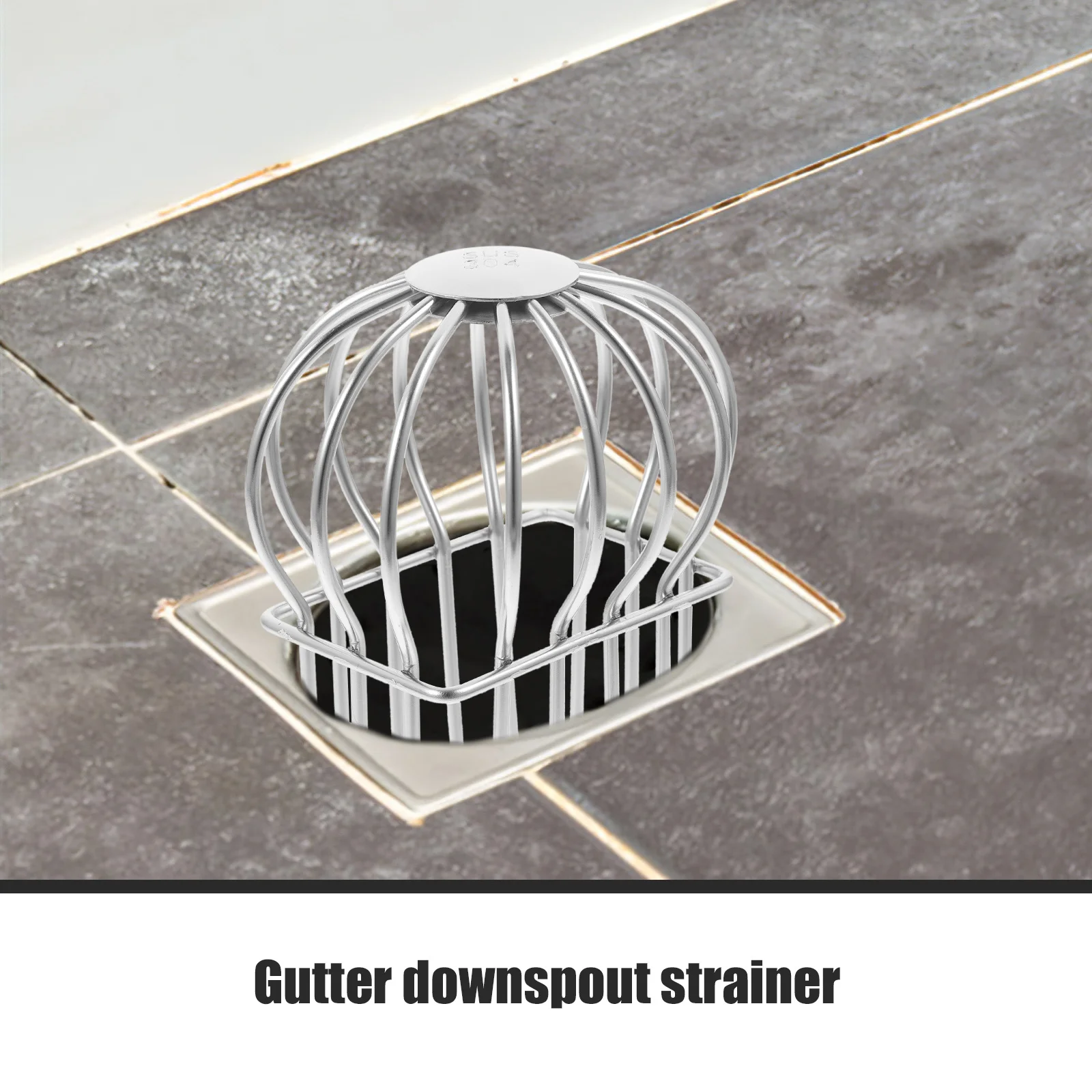 

Stainless Steel Roof Drain Cover Round Floor Net Anti-Blocking Line Cap Downspout Guard Filter Roof Drain Cover