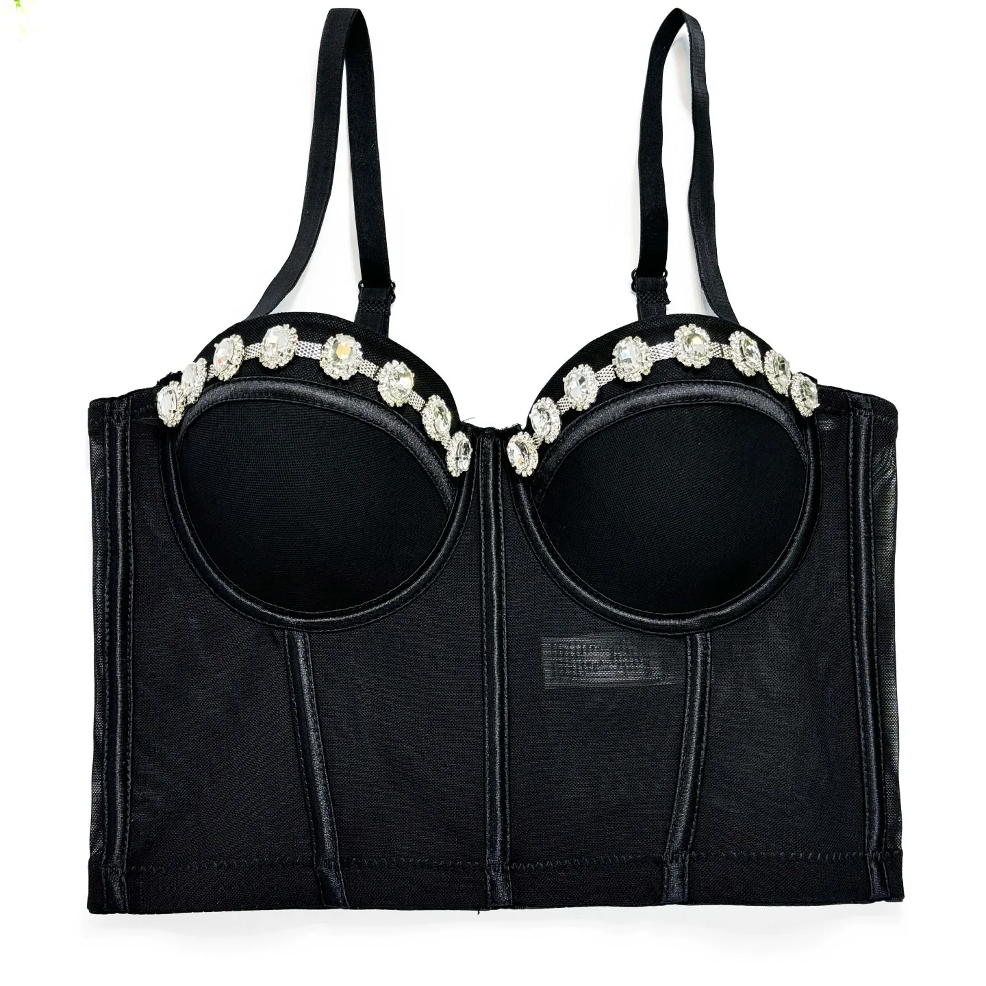 

customized women's adult high-end design suspender bra sexy inner layer fishbone bra can be worn externally sexy suspender