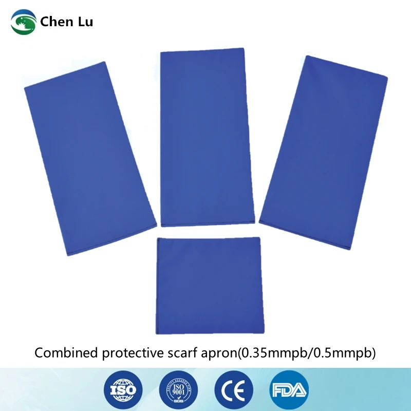 Recommend x-ray protective 0.35mmpb/0.5mmpb lead scarf set ionizing radiation exposure radiological protection accessories
