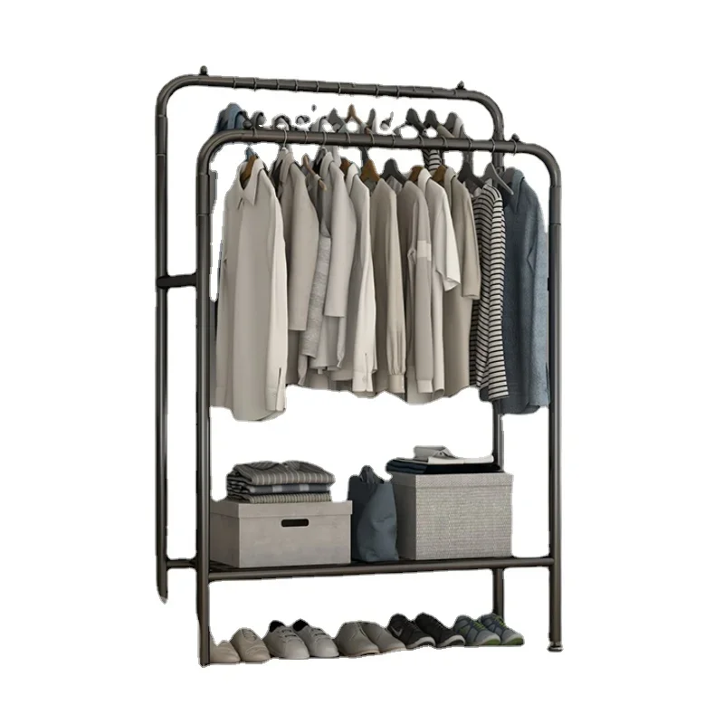 

Bedroom Hanger Clothes Rack Stand Living Room Floor Standing Side Shoe Rack Corner Modern Perchero Pared