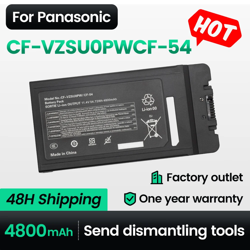 

BNN CF-VZSU0PWCF-54 Laptop Battery Replacement for Panasonic CF-30 CF-31 CF-53 CF-VZSU46AU VZSU46 VZSU46S VZSU46R CF-VZSU71