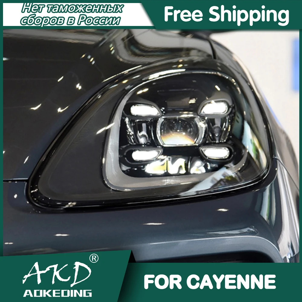 

Car For Porsche Cayenne 2011-2018 Headlights DRL Hella LED Bi Xenon Bulb Fog Lights Car Accessory Cayenne Head Lamp