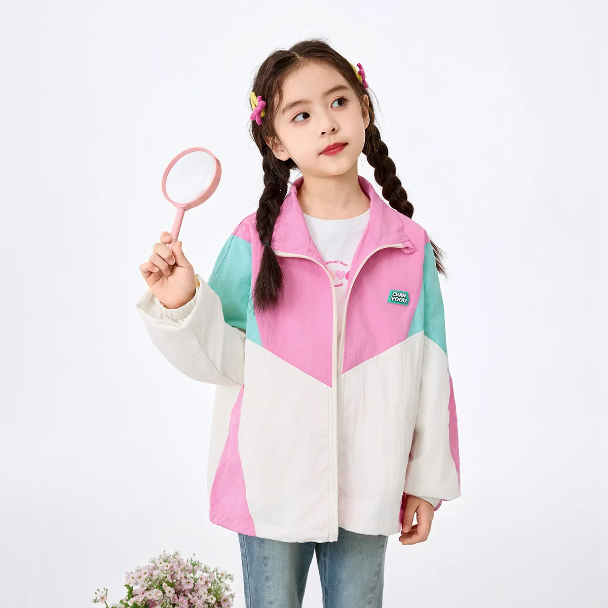 veste-legere-printemps-automne-pour-filles-style-sportif-ample-a-blocs-de-couleur-vetement-d'exterieur-pour-adolescentes-en-tissu-nylon-tenue-decontractee