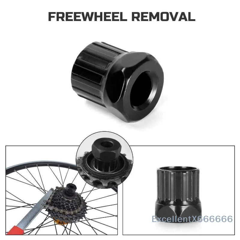 1/2Pcs Bicycle Wheel 12 Teeth Carbon Steel Wrench Bike Cassette Flywheel Freewheel Lockring Remover Removal Repair Tool