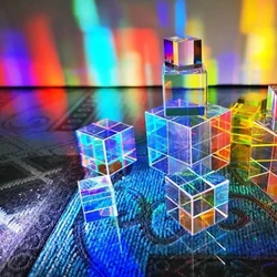 Cubo di vetro 18 millimetri Dicroico Prisma X-Cube Prismi per Fotografica Fascio Scissione Fotografia Accessori Per Decorare I Regali di Luce Sveglia