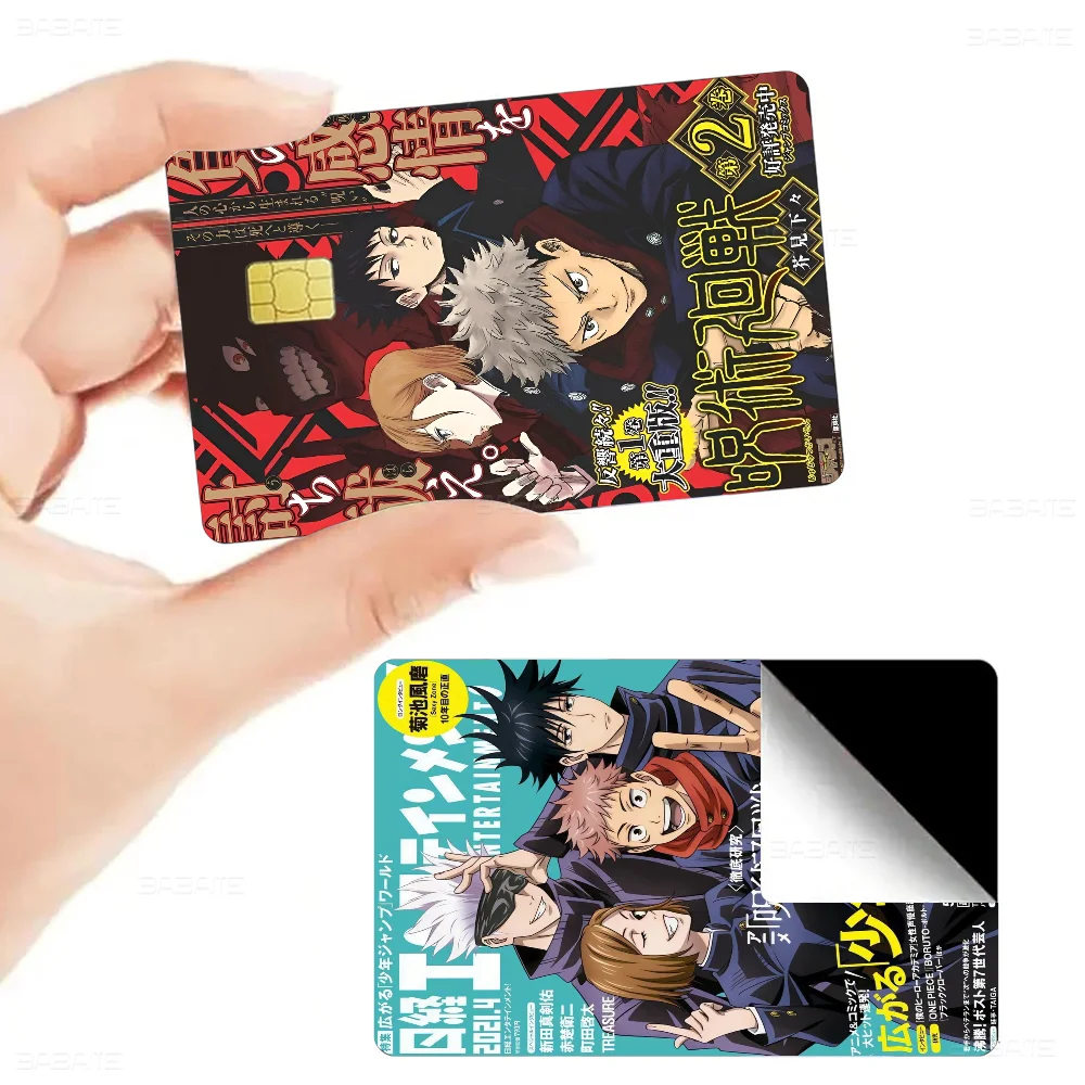 Jujutsu Kaisen أنيمي 100% رائجة البيع أنيمي الائتمان الخصم البنك بطاقة حافلة بطاقة فيلم الجلد ملصق