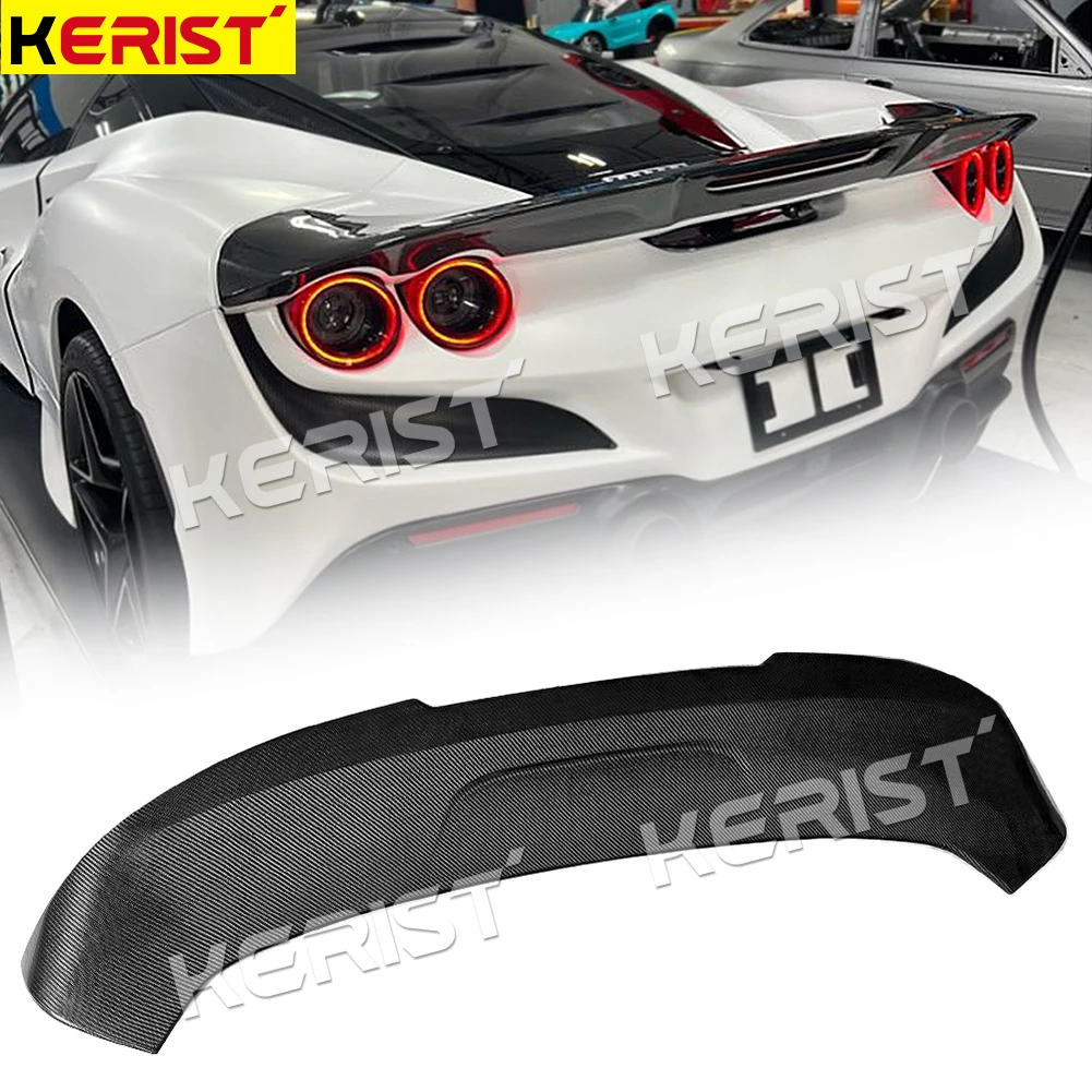

Carbon Fiber Rear Trunk Wing Spoiler Lip for Ferrari F8 2019-2020 Spoiler Lip Styling Kit