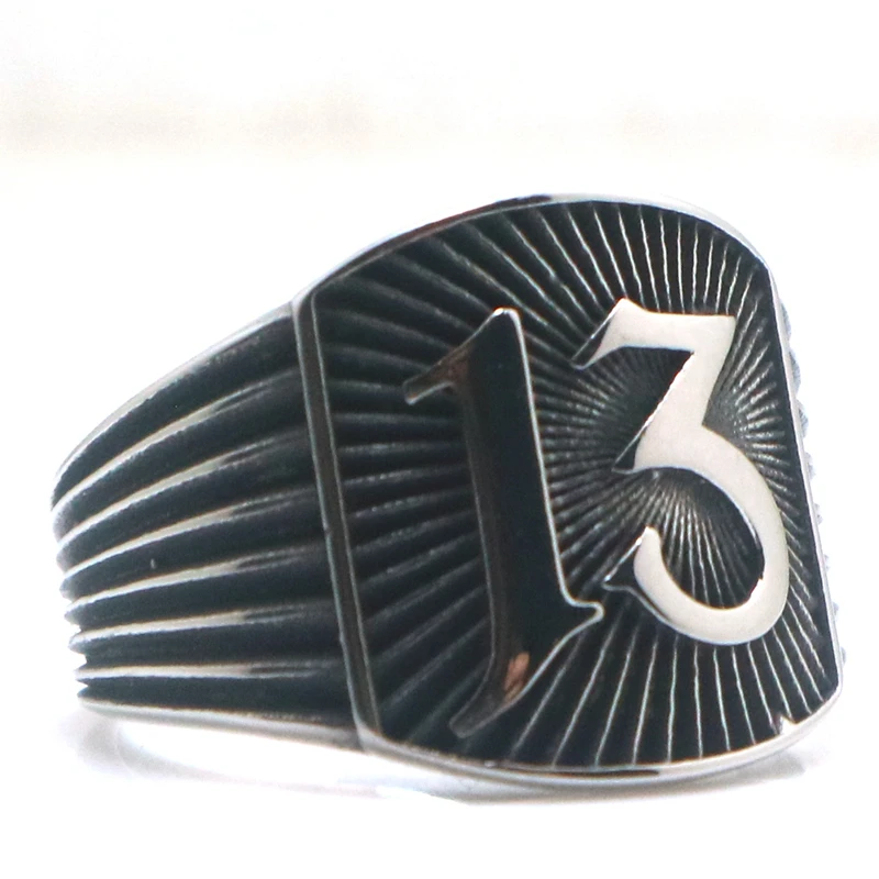 Unisex 316L Stainless Steel Cool 13 Newest Ring