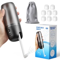 Rechargeable Electric Portable Bidet 3 Pressure Modes 250ml Tank Handheld Bidet High Pressure 8 Replaceable Nozzles Toilet Spray