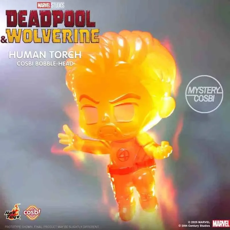 Nieuwe Hot Toys Marvel Deadpool & Wolverine Cosbi Blind Box Mini Figuur Comics Collectible Beeldje Film Chibi Desktop Ornament