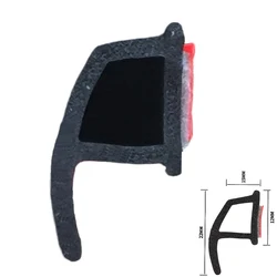 Universal P Type Car door sealing strip Auto edge Rubber Waterproof Dustproof Noise insulation strip Sound proofing with Gule