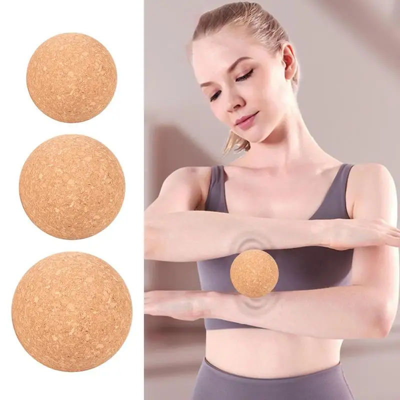 Cork Yoga Balls Yoga massage ball Muscle Ball For Deep Tissue Massage Cork Roller cork fascia ball For Yoga Enthusiasts