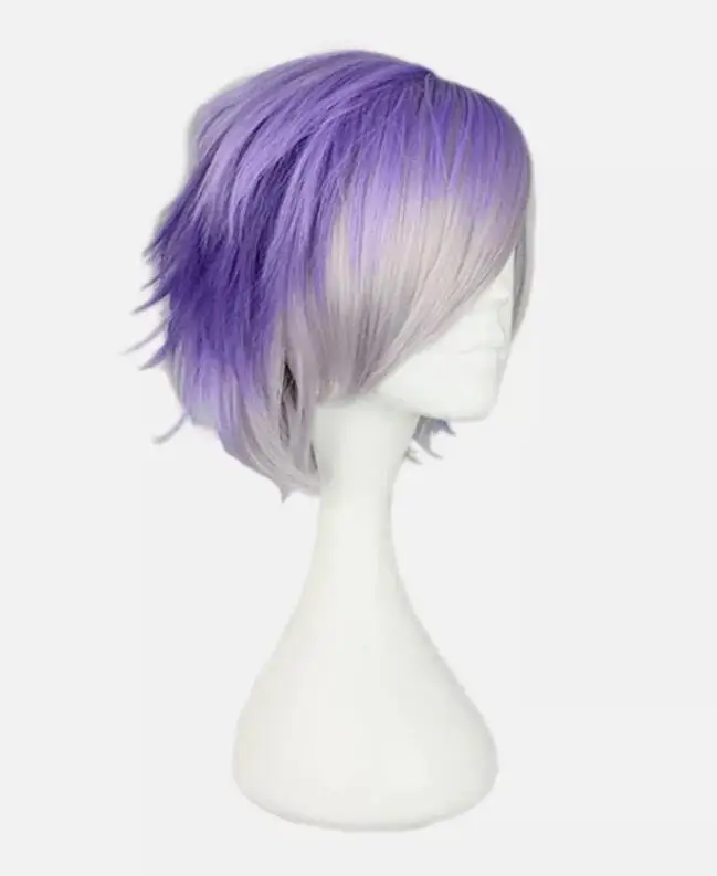 Short Resistant Cosplay Wig Party Wigs Full Synthetic Hair 30cm/11.8