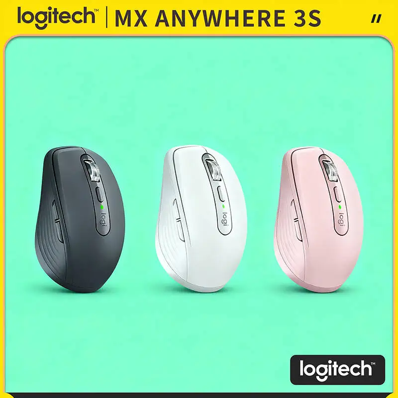 

Компактная мышь Logitech MX Anywhere 3S, эргономичный дизайн, перезаряжаемая, с быстрым прокруткой для портативных ПК Mac