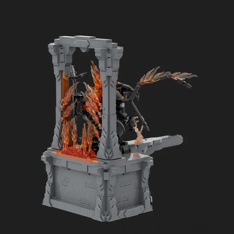 2375 PCS Space War Model Balrog - Durin's Bane MOC Customize Modular Building Block Educational Popular DIY Toy Christmas Gift