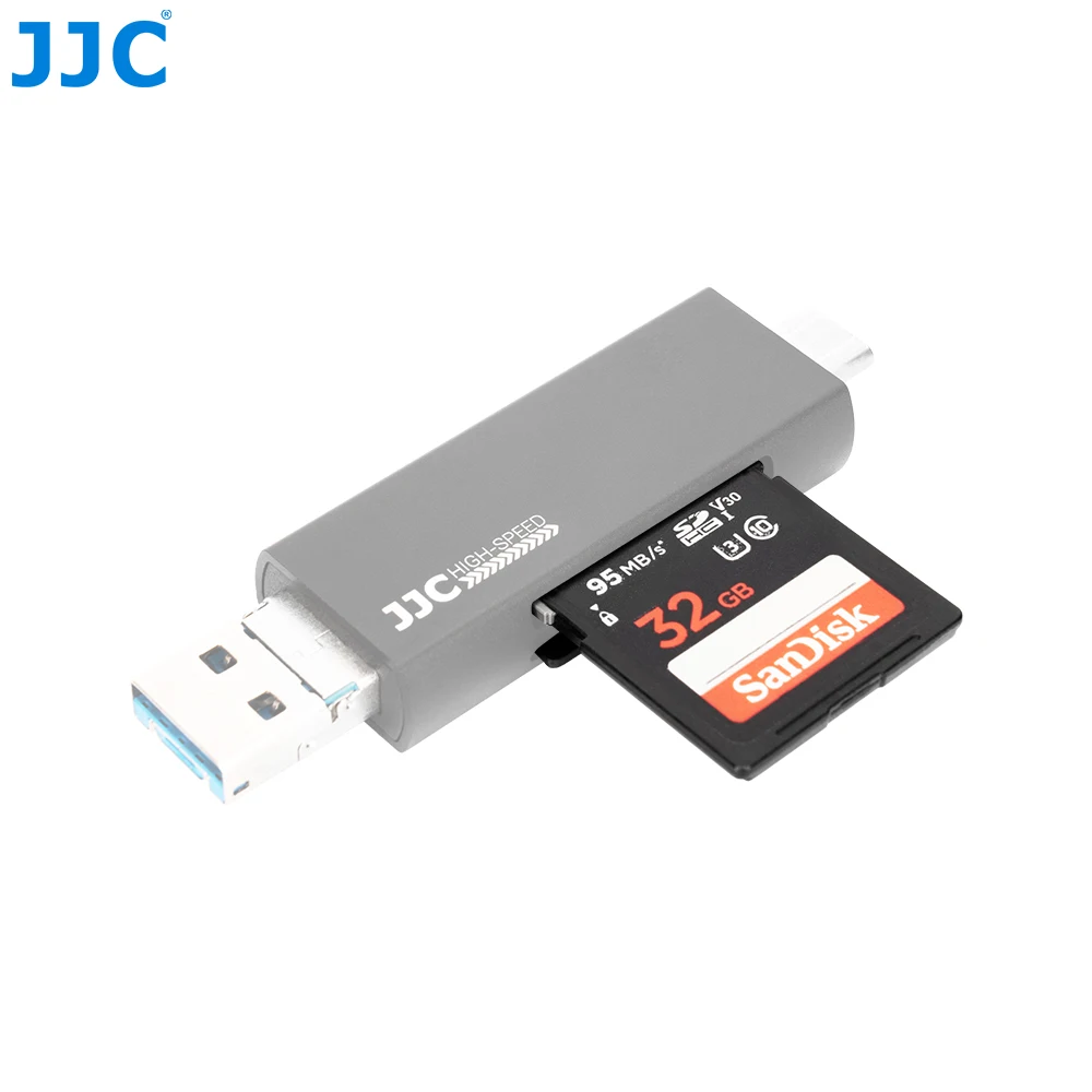 

JJC Card Reader USB 3.0 Type C to SD Micro SD TF Adapter for PC Laptop Accessories OTG Cardreader Smart Memory SD Card Reader