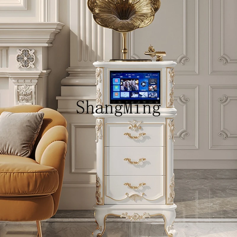 

FG phonograph retro living room American bluetooth touch screen audio-visual speaker vinyl record player