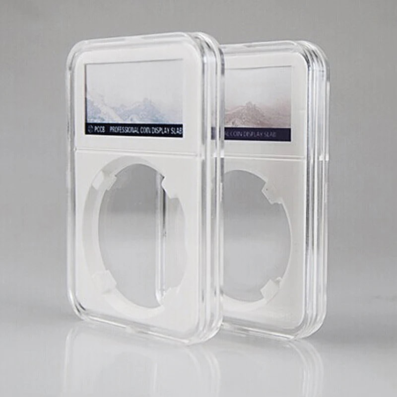 PCCB Coin Holder PCCB Professional Coin Display Slab Grade For 40mm PCGS Diameter NGC Storage Case Protector Box Acrylic