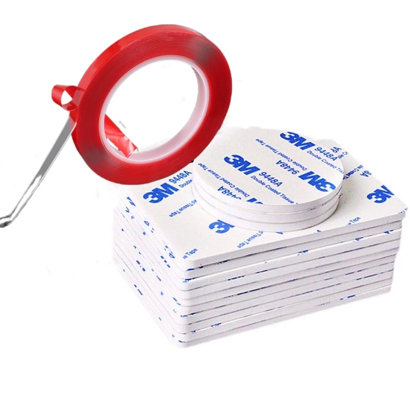 Double Sided Adhesive Tape Transparent Acrylic EVA Waterproof Strong Mounting Tape Strip No Trace for Hook Car Wall Decorations