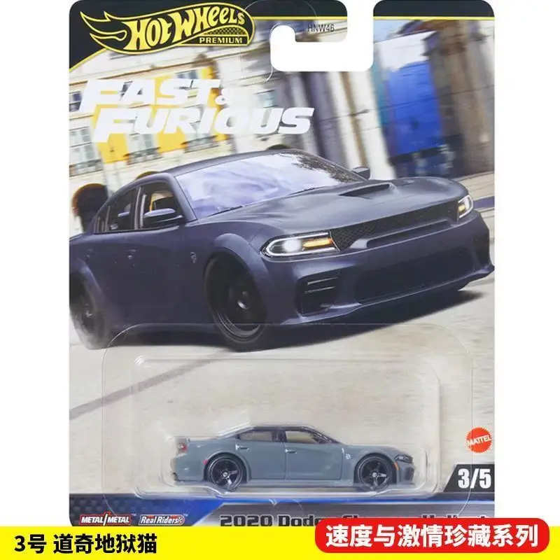 Nuevo modelo de coche Premium Hot Wheels genuino rápido y furioso Hnw46-9c6k Mazda/Nissan/Dodge/Alfa Romeo/Chevy 1/64 modelo fundido a presión para chico