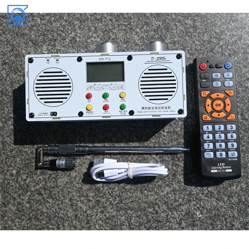 MX712 مكبر صوت مزدوج عالي الأداء راديو ستيريو كامل النطاق TEF6686 رقاقة راديو السيارة مع جهاز التحكم عن بعد