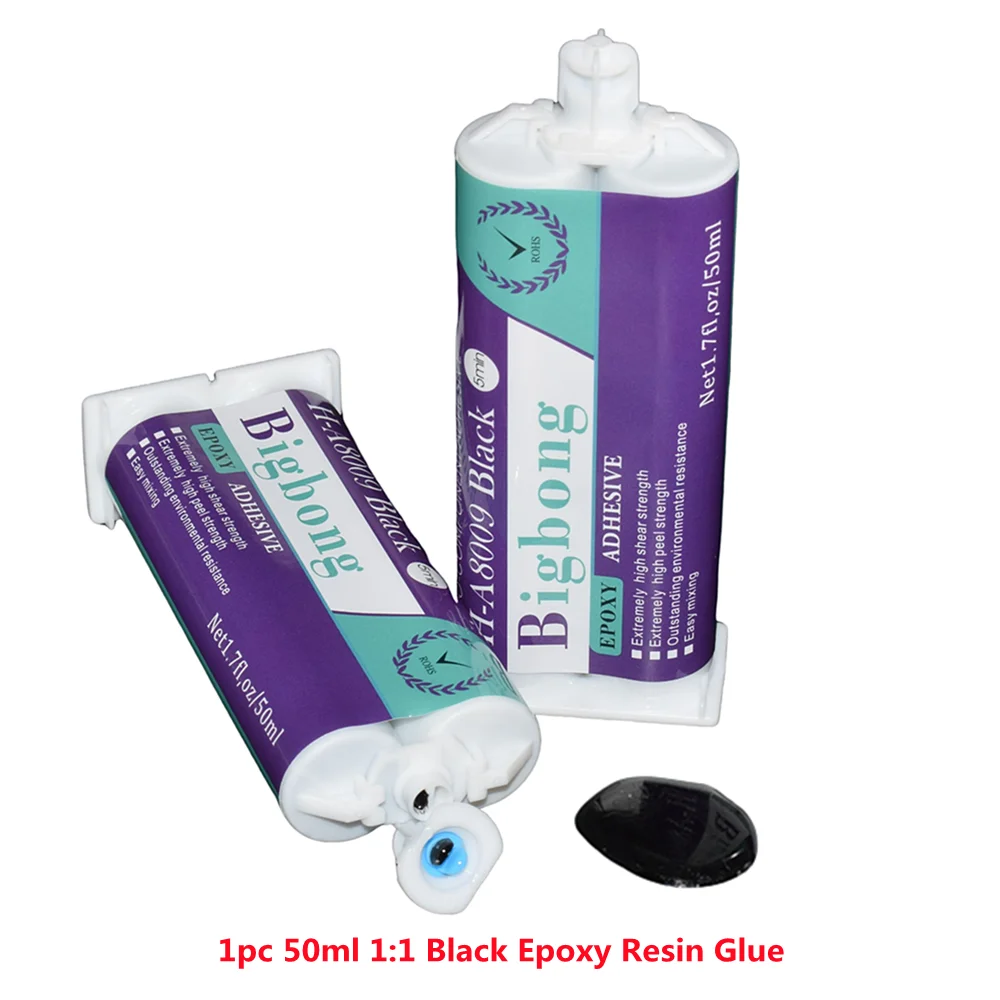 50ml Schwarzes Epoxidharz-Dichtmittel 1:1 Transparenter AB-Klebstoff Strukturklebstoff für 50ml 1:1 AB-Klebstoffpistolen und Spenderwerkzeuge – Detail 5
