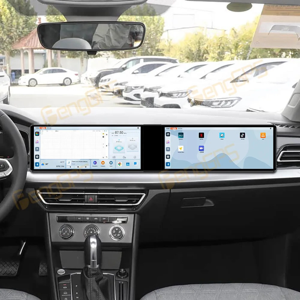 

Мультимедийный плеер Android 13, автомобильное радио с двойным экраном 12,3 дюйма для Volkswagen Lavida 2023-2024 CarPlay, GPS-навигация, стереохост