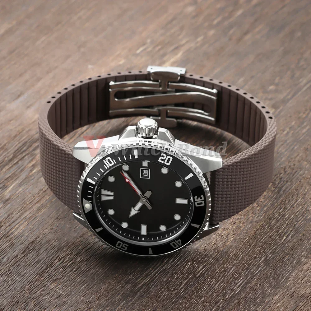 20mm 21mm 22mm FKM Rubber Watch Strap for Omega for Rolex for Seiko for Longines for Tissot Bracelet Quick Release Wrist Band view 5