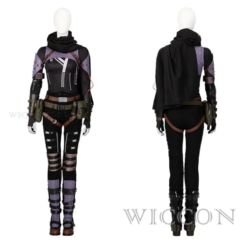 Game Apex Wraith Cosplay Costume Renee Blasey Evil Skin With Scarf Battle Suit With Accessories Halloween Carnival  Outfit