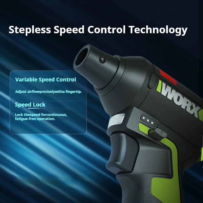 WORX WU094 12V Brushless Cordless Electric Cyclone Duster Blower Turbo Fan Stepless Speed Handheld Jet Fan Dust Blowing Tools