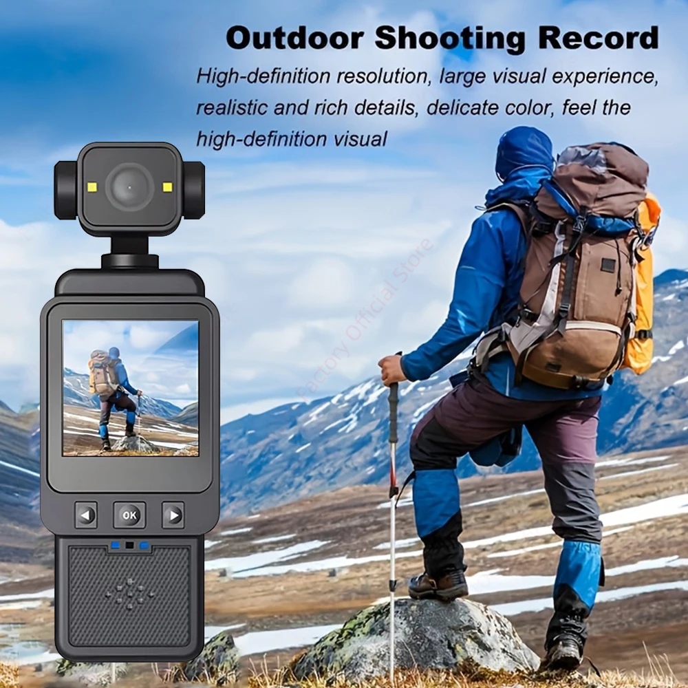 كاميرا الحركة 1080P HD واي فاي شاشة 1.54 بوصة كاميرا الحركة الرياضية 360 °   عدسة قابلة للدوران لمسجل فيديو لخوذة السفر وسائق الدراجة