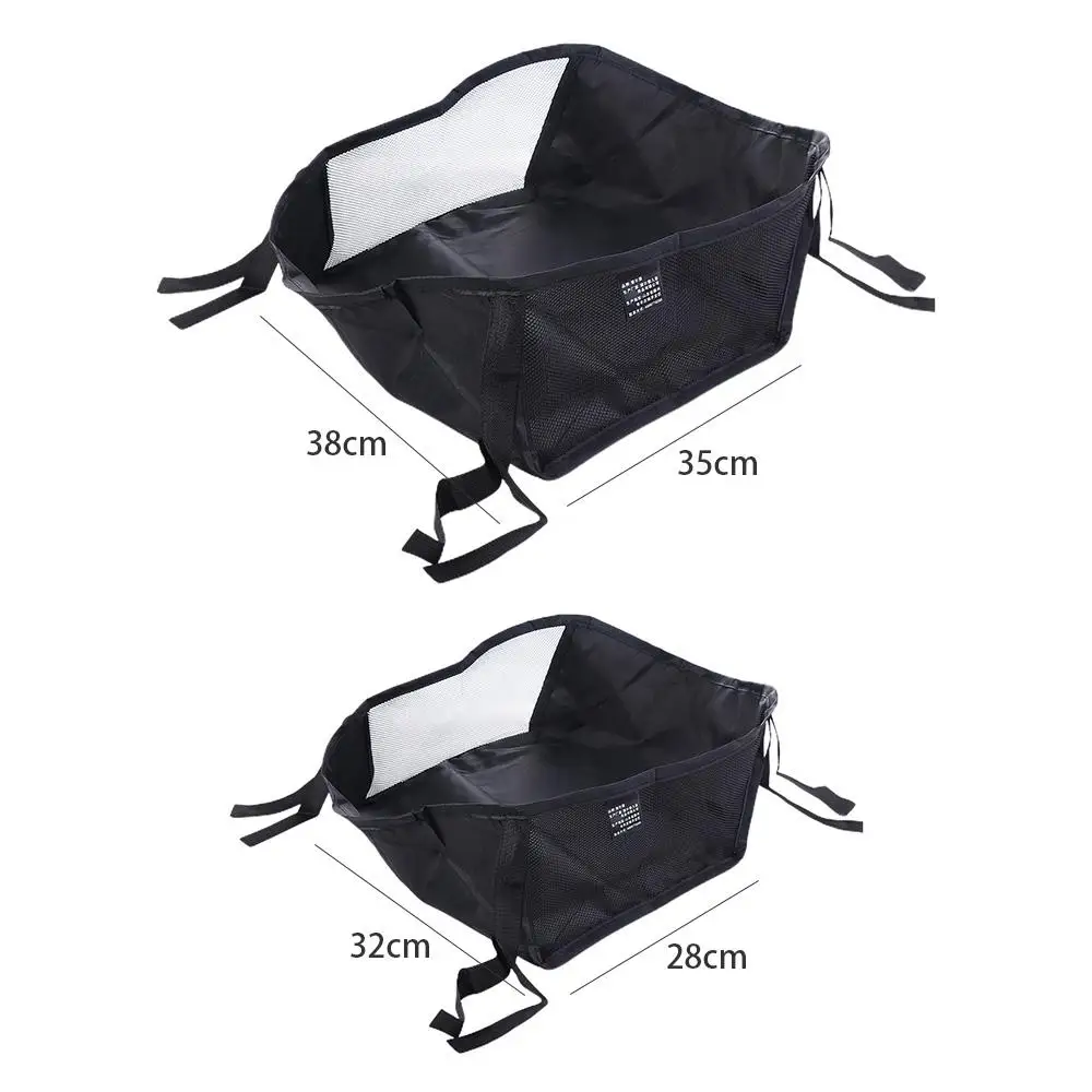 Baby Stroller Basket Newborn Stroller Hanging Basket Infant Stroller Accessories Pram Bottom Basket Portable Organizer Bag