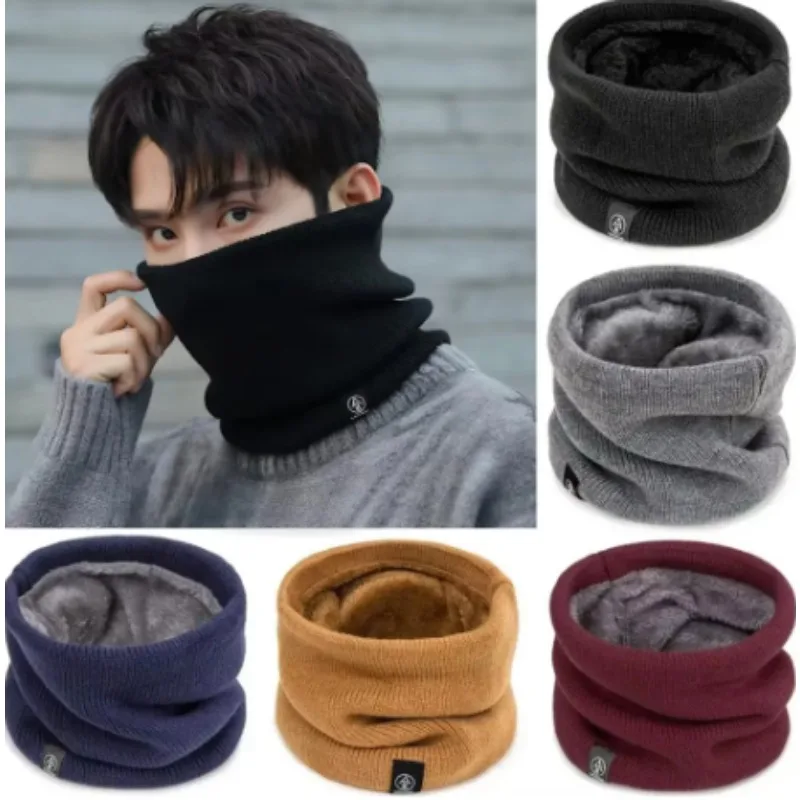 Knitted Neck Warmer Sports Scarf Fashion Soft Women Men Face Cover Winter Skating Running Hiking Scarves Thick Cold-proof Colla