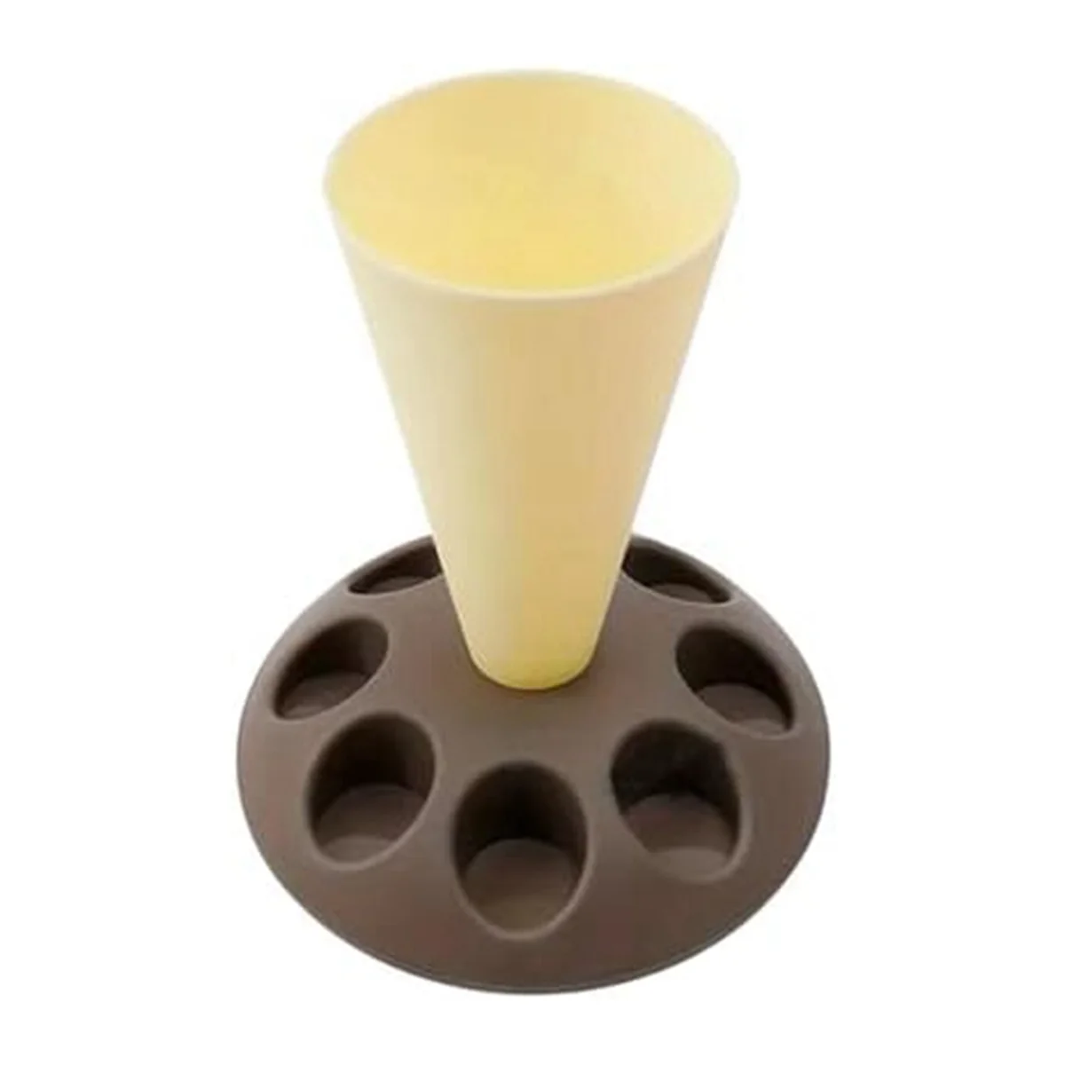 AB89-B-Piping Bag Stand, Piping Bag Holder with 8 Slots Nozzles, Plastic Pastry Bag Stand for Cake Decorating Kit