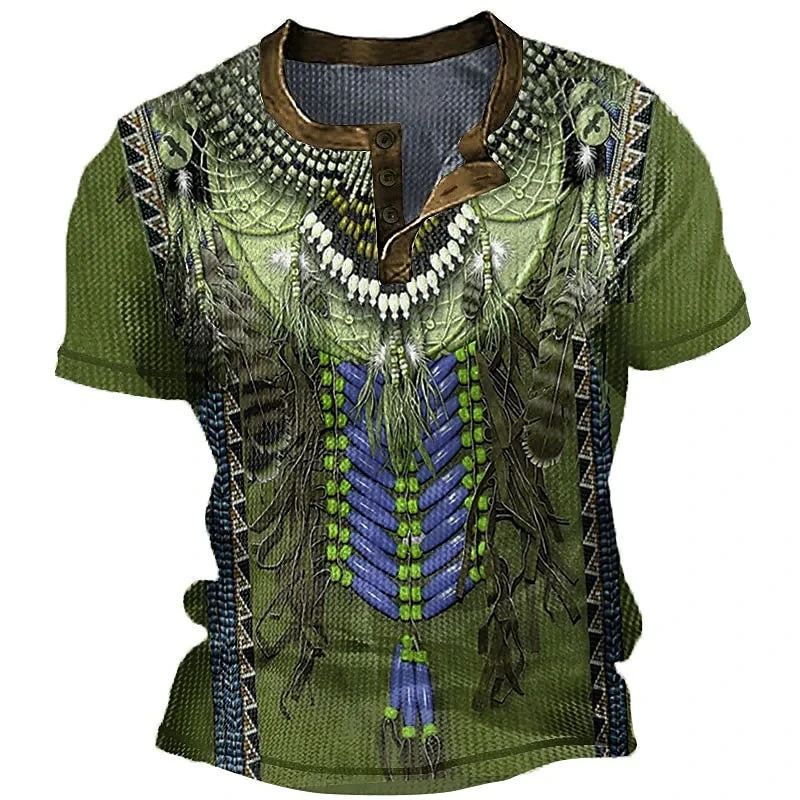 Indian Henley Shirts Ethnic St - đánh giá và giá Indian Summer Vintage Clothing