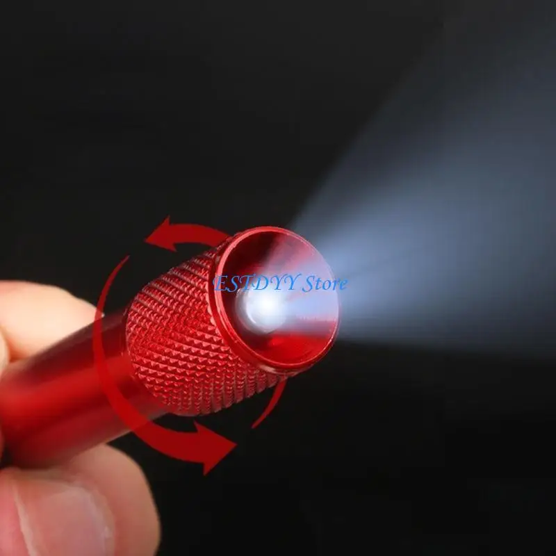 

G6DE 5Pcs Small LED Flashlight with Carabiner for Camping Hiking Cycling AA-Batteries Included Mini Keychain Flashlight