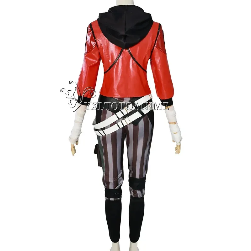 ♥   2025 nuevo Acrane Cosplay LOL juego Arcane Vi negro VI peluca trajes carnaval disfraz de Halloween Undergro ★ ☆ ly99