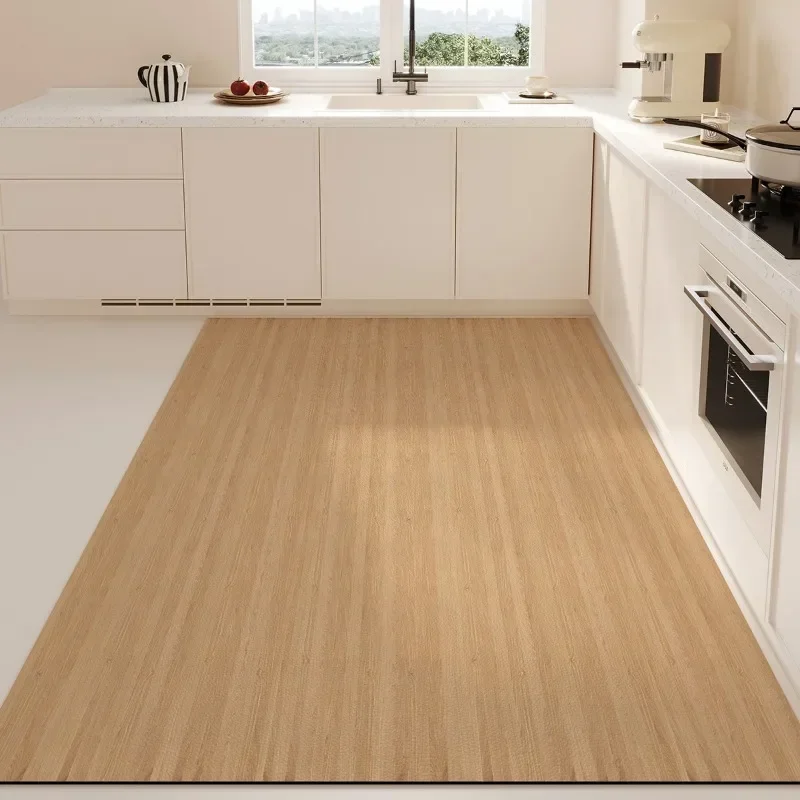 Kitchen Mats Waterproof Oil-proof Stain-resistant Modern PVC Soft Rug Can Be Scrubbed Dirt-resistant Balcony Carpet Alfombra 담요