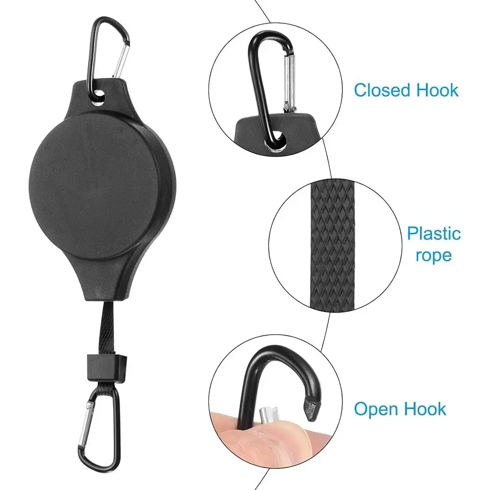 Creative Pulley Flower Basket Lifting Hooks Plastic Retractable Pulley Hanging Hook Multipurpose Adjustable Potted Hanger Home