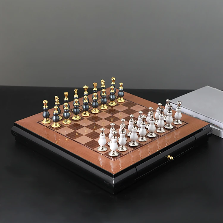 Decorative Chess Board Luxury Wooden Chess Set International Wood Board Chess Games