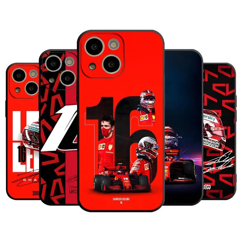 Charles Leclerc 16 F1 Phone Case For 14 Pro Max For Apple Iphone 13 14 12 Mini 11 Xr X Xs Pro Max 8 6s 7 6 Plus Back Cover