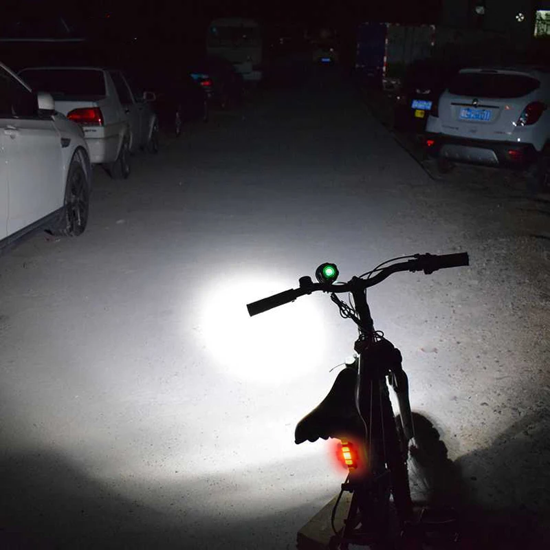 1800LM Cycling Lamp XM-L LED Bike Light Front Bicycle Headlight DC/USB Rechargeable Lights Without Battery Luz Bicicleta