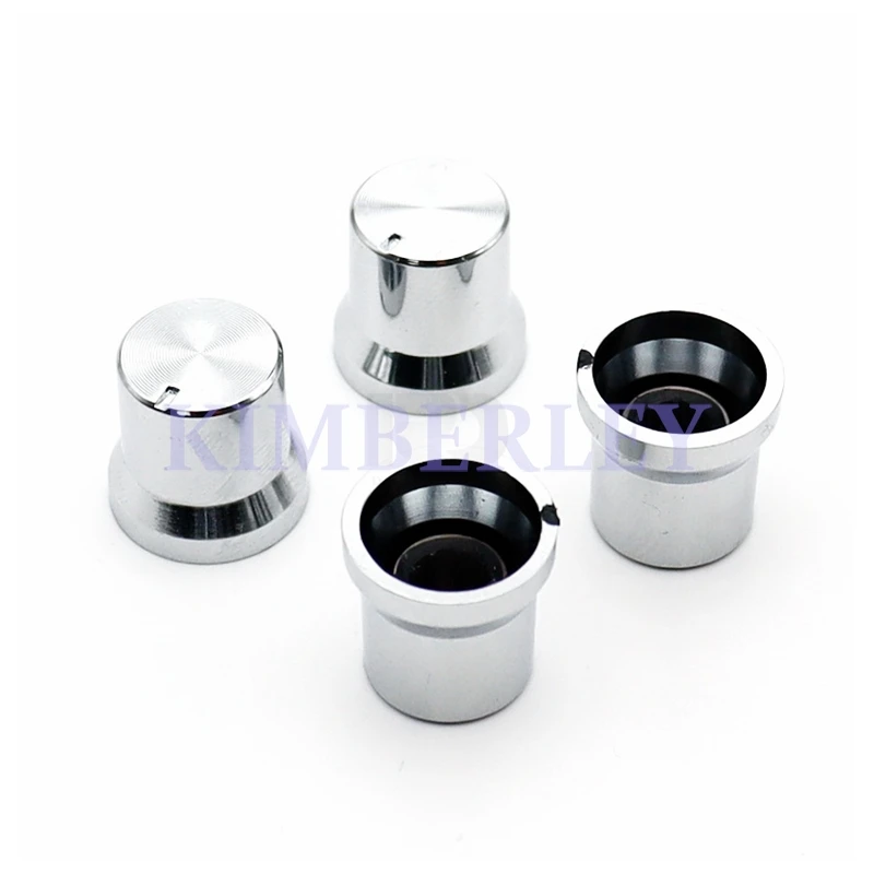 10PCS 15 X 14 Silver Plastic Knob Potentiometer Knob Cap Sound Card Power Amplifier Adjustment Knob Cap Electrical Knob