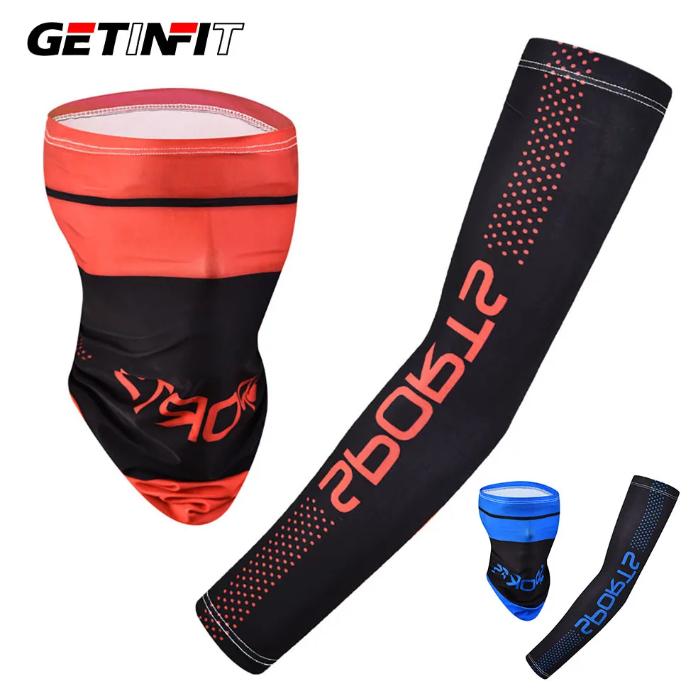 

GETINFIT Breathable Sunscreen Ice Sleeve Stretchy Thin Sleeve Outdoor Cycling Fishing Mountaineering Sports Arm Sleeve Men Women