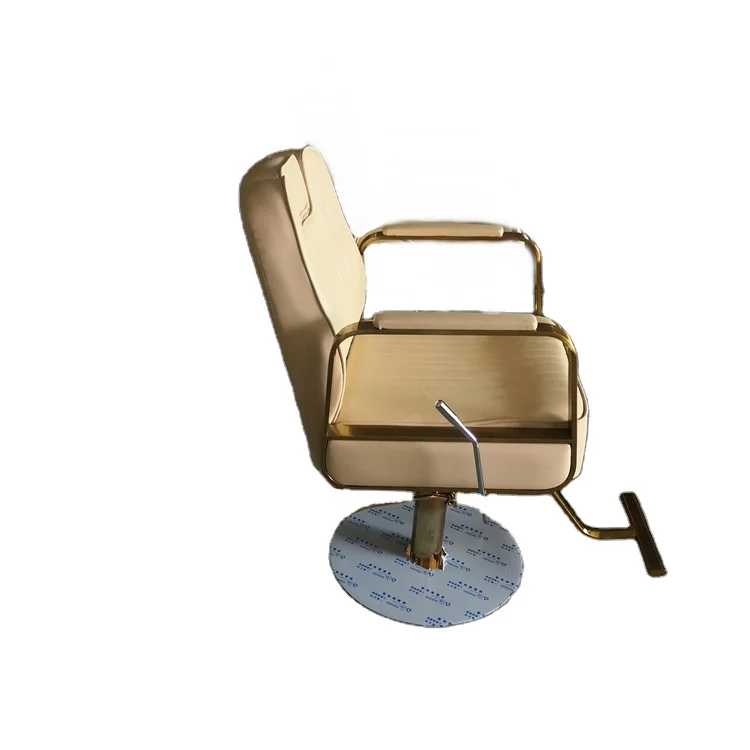 كراسي صالة على الطراز الشمالي من Kisen عارية باللون الأبيض والأسود والوردي والذهبي وقاعدة للاستلقاء لصالونات الحلاقة بتصميم مخصص لصالون الحلاقة