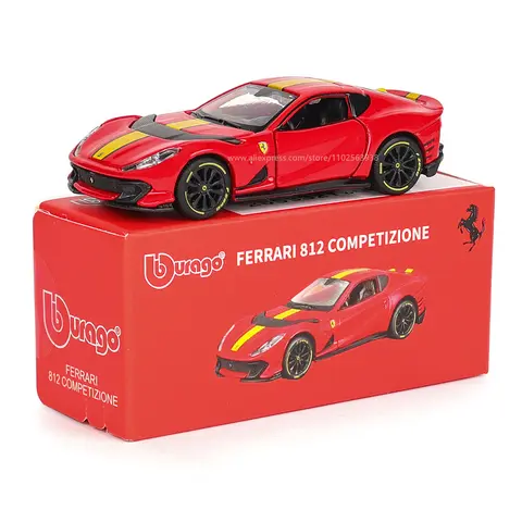 Bburago 1:64 orijinal Ferrari SP1 812 ENZO F40 F12TDF SF90 araba modeli serisi çocuk Noel çocuk hediye oyuncaklar