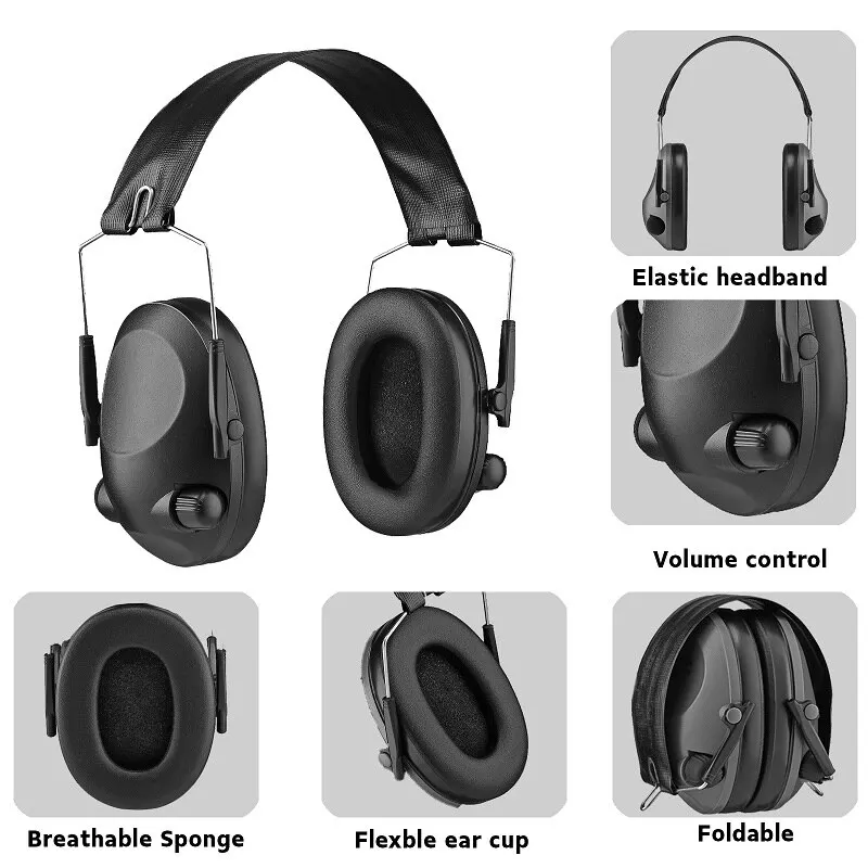 New Generation TAC 6S Anti-Noise Audio Headphone Tactical Shooting Tactical Shooting Electronic Earmuff Outdoor Sport Hunting