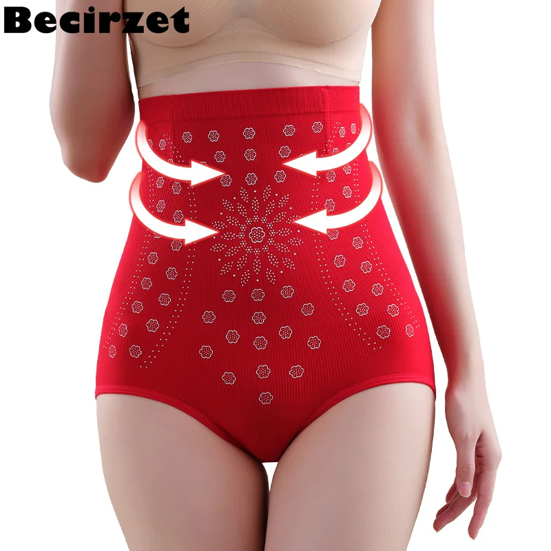 High Waist Shaper Panties Ionstech Unique Fiber Steel Bone Shaping Underwear Flat Belly Women Fat Burni Shapewear