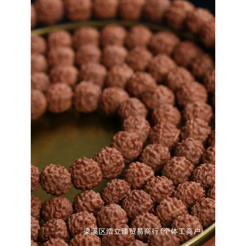 

Индонезийский 5 6 мм карманный маленький пятипелдовый кирин с узором 108 бусин, ожерелье, браслет